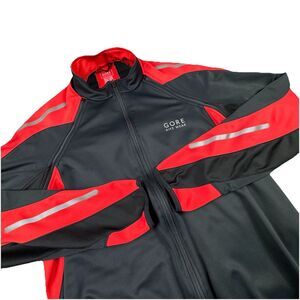Gore Bike Wear Windstopper Men XXL Red Cycling Jacket Soft Shell Convertible